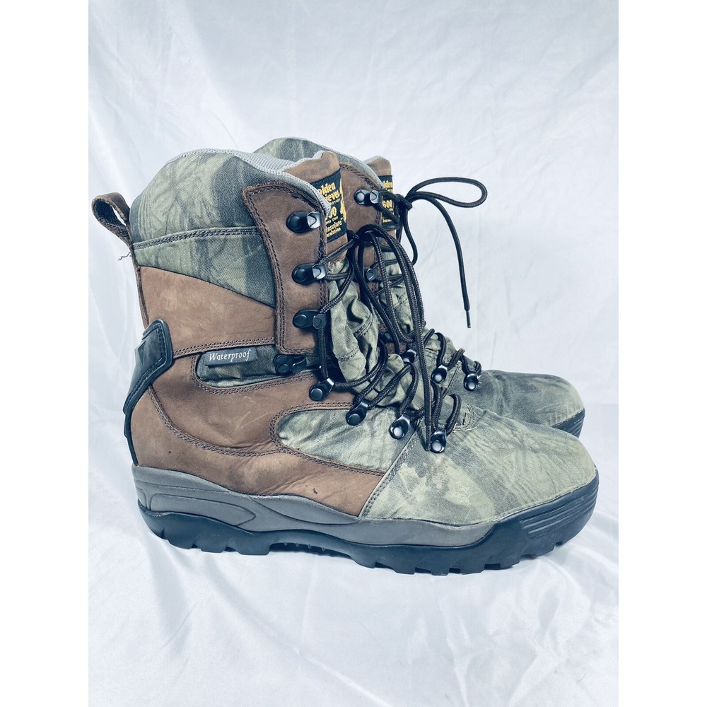 Golden Retriever Men's Size 14w Brown Thinsulate Insulated Waterproof Boots 600g